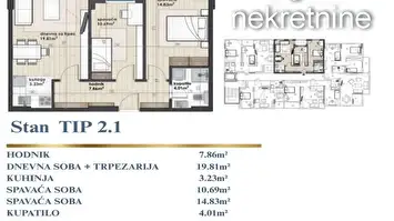 prodaja stanova u novogradnji-Pantelej 2